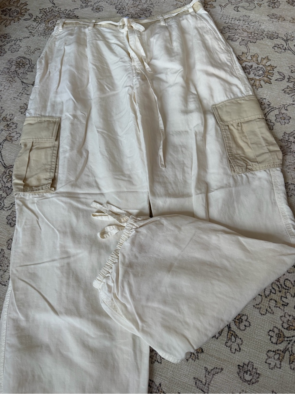 L'Academie Light Cream Waistband Joggers